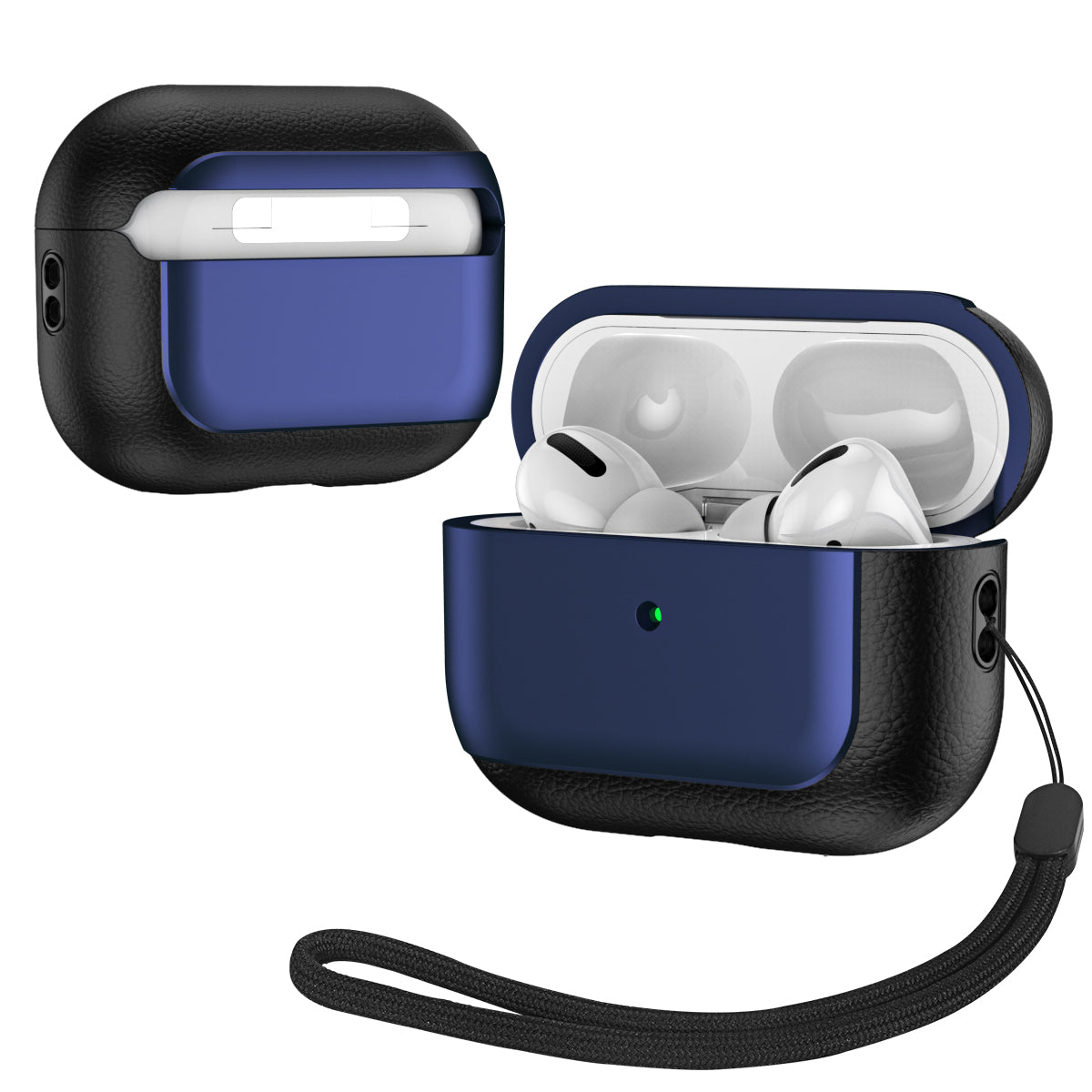 For AirPods Pro 2 TPU Case Litchi Texture Fall Prevention Earphone Cover with Lanyard For AirPods Pro 2 TPU Case Litchi Texture Fall Prevention Earphone Cover with Lanyard